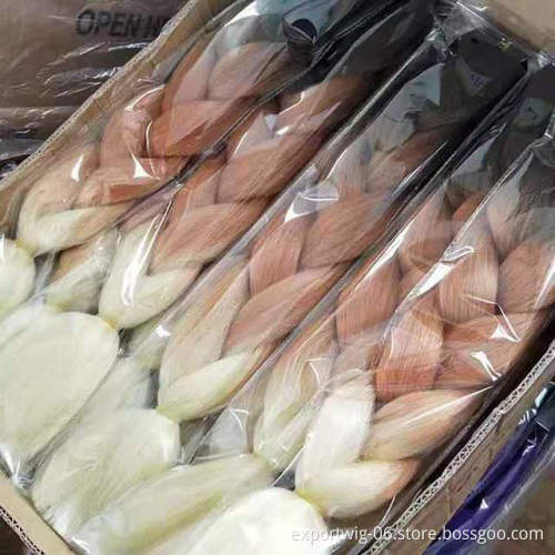 Jumbo Hair Braid Crochet Wholesale Synthetic Hair Extension Synthetic Braiding Hair High Quality Ombre For Afircan Braided